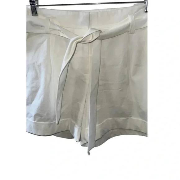 Lafayette 148 Ivory Trouser Shorts Size 10 - Picture 2 of 6